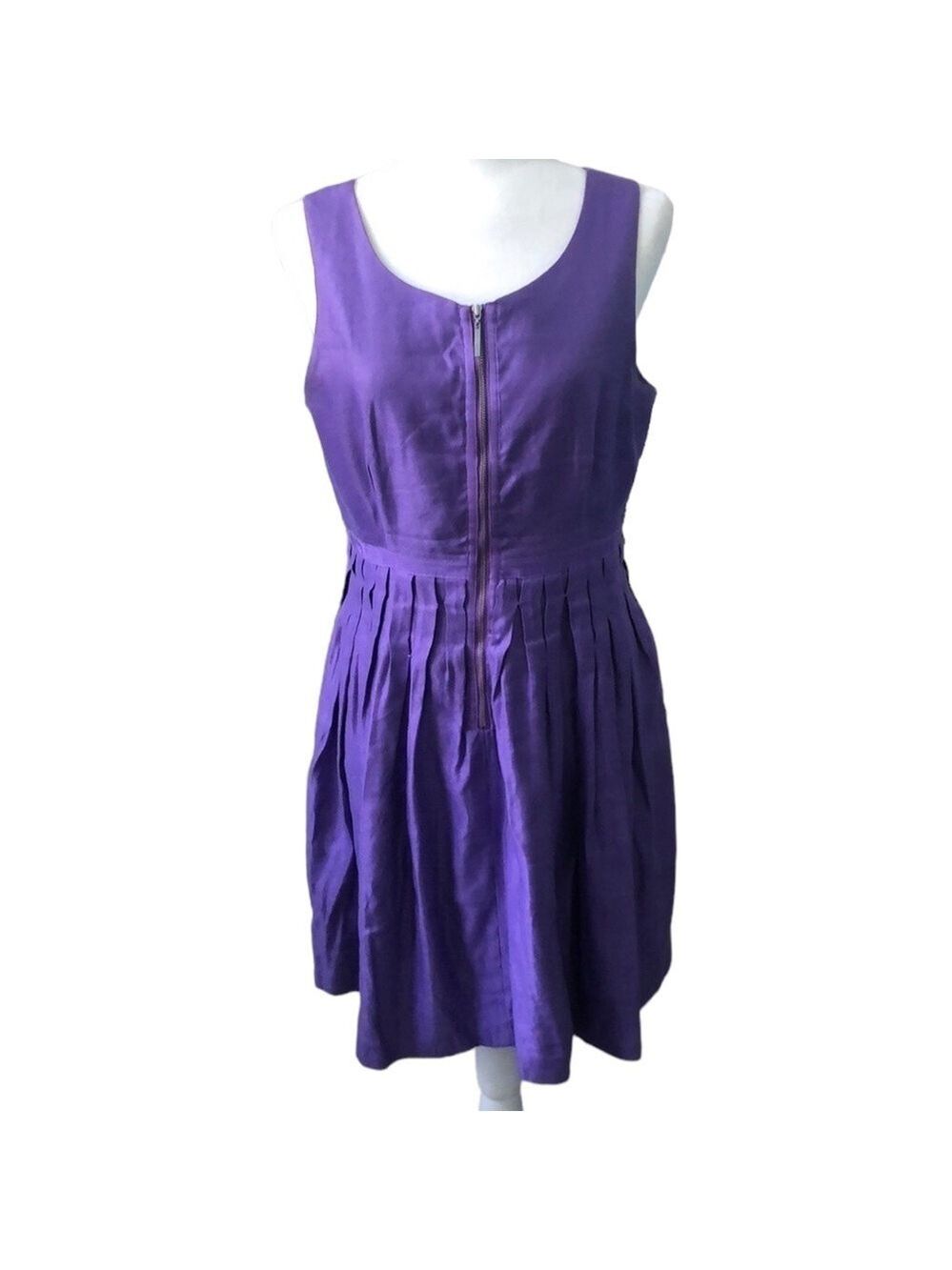 Adolfo Dominguez Lavender Designer Dress Sleeveless Size EU 42 US 8